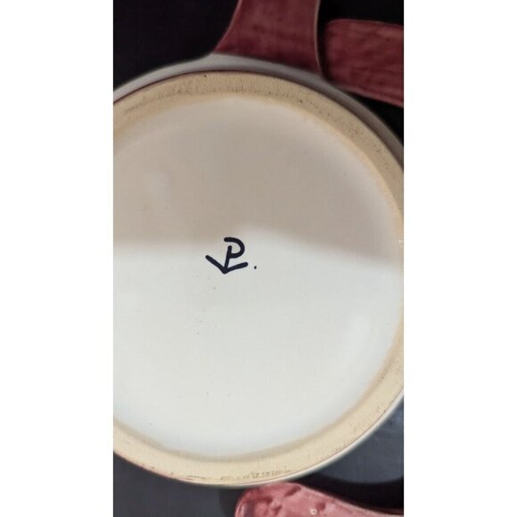 Paul Vogt handled bowls Rooster floral design Red Farmhouse Cottage 4 - Picture 8 of 8